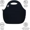 Buy cheap BUILT Gourmet Getaway Soft Neoprene Lunch Tote Bag - Lightweight, Insulated and Reusable, One Size, Black from wholesalers