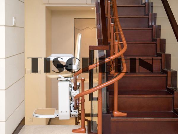 Buy cheap Shopping Mall Handrail Rail Wheelchair Inclined Platform Lift With Comfortable Wheelchair For Medical Care Center from wholesalers