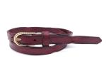 Cowhide Female Genuine 1.8cm Skinny Leather Belt Womens Alloy Buckle