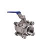Buy cheap Stainless Steel 304 3PC Ball Valve for Water Media Silver Tri-Clamp Clover Pipe Lined from wholesalers