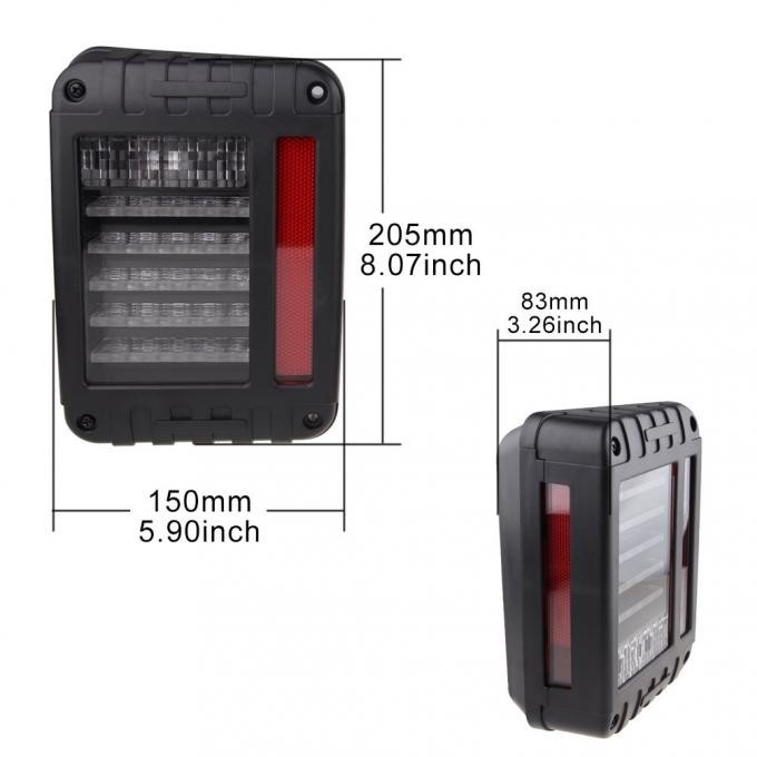 6000K LED Tail Lights For 2008 - 2015 Wrangler / DC12V Led Traffic Lights