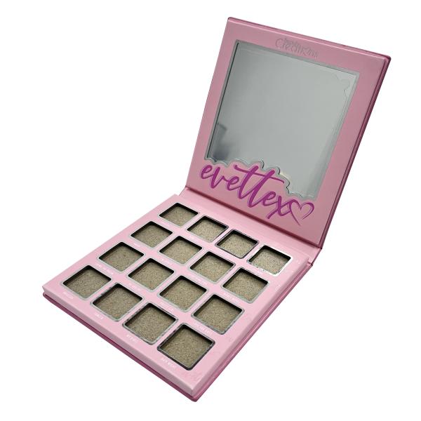 Buy cheap Packaging Cardboard Cosmetic Box Covered Glossy Lamination Empty Eyeshadow Palette from wholesalers