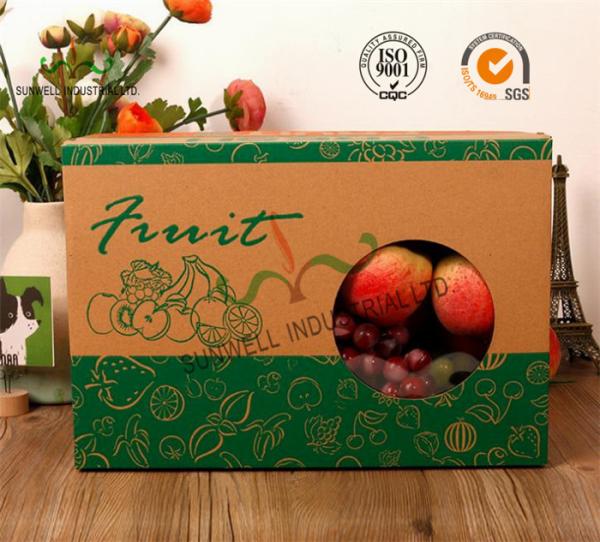 Buy cheap E-Flute Corrugated Cardboard Food Packaging Boxes , Fruit Gift Packaging Box from wholesalers