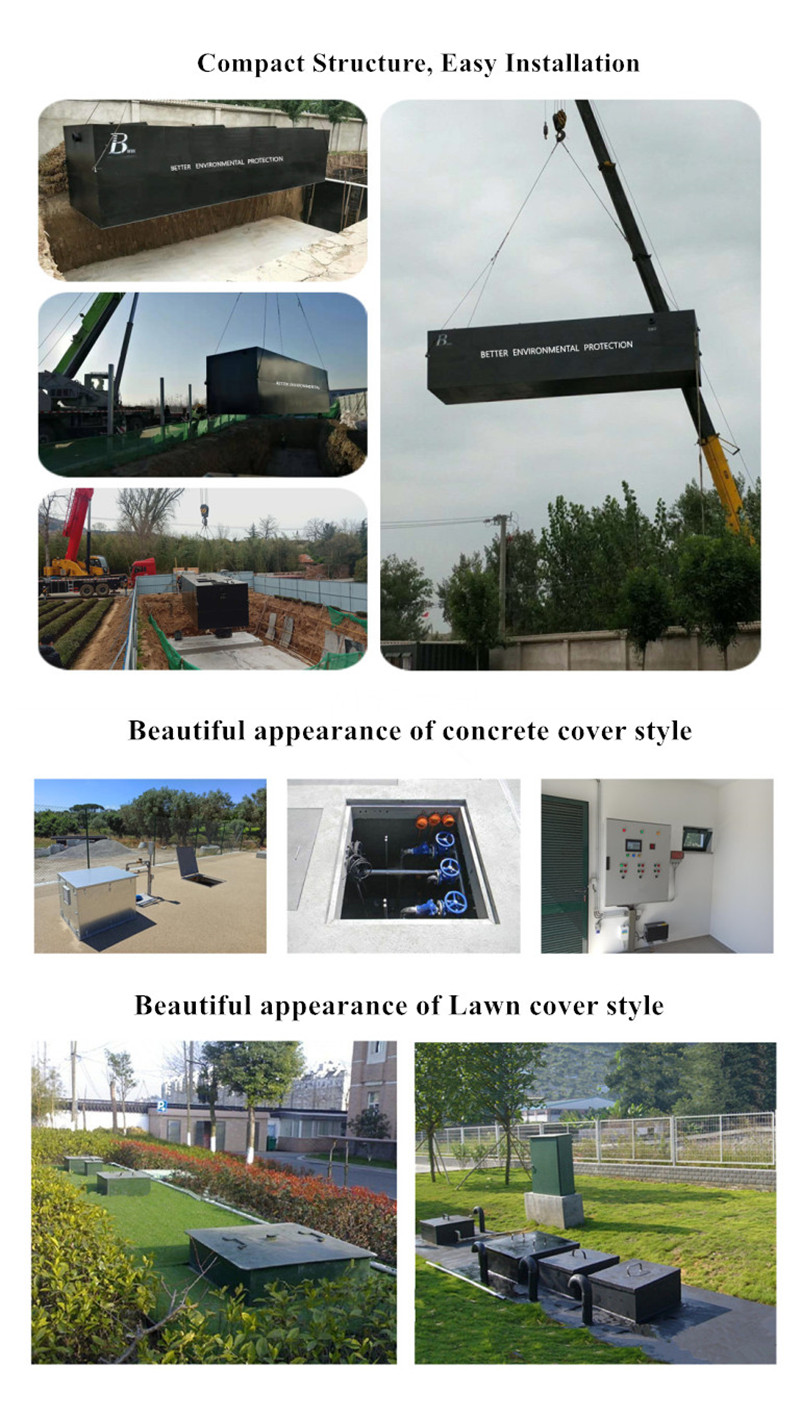Domestic Wastewater Purification Treatment MBR Sewage Treatment Integrated Equipment