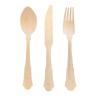 Buy cheap 200 Mm Disposable Biodegradable Wooden Knife Fork Spoon Napkin Wrapped Kraft Paper Individual Package from wholesalers