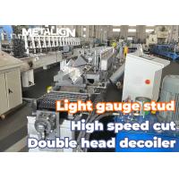Buy cheap Dual Head Decoiler Roll Forming Machine For Light Gauge Steel Stud Production product