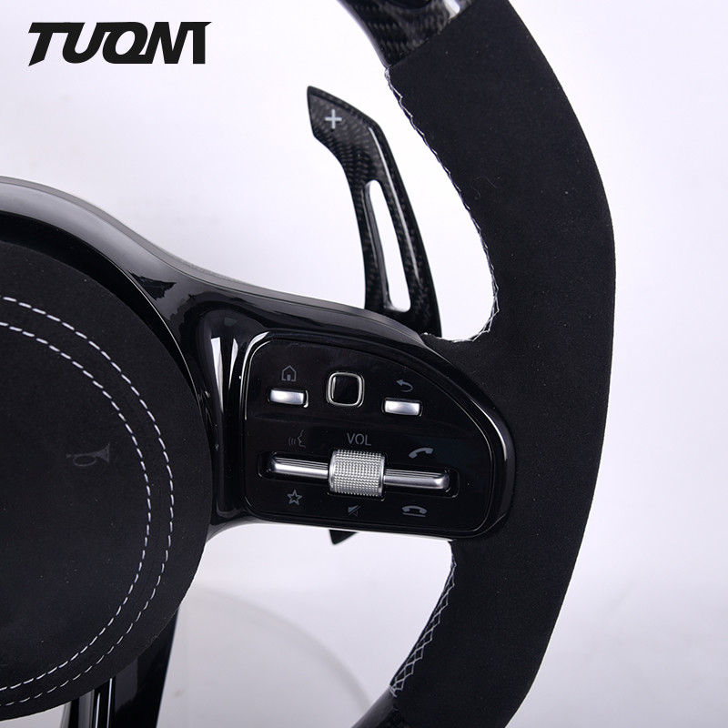 High Glossy Carbon Fiber Mercedes Benz Steering Wheel Custom