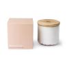 Buy cheap Vintage Fancy Ceramic Candle Containers With Wooden Lids Cylinder Shape from wholesalers