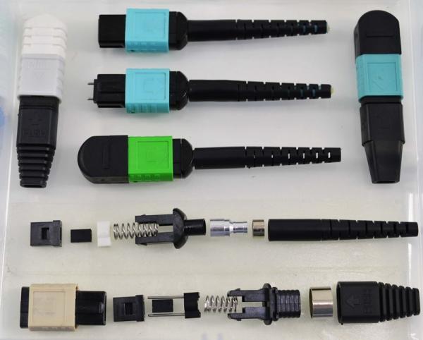 Buy cheap CATV CCTV Fiber Optic Accessories , Mpo Mm Connector For 3mm Cable from wholesalers