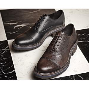 Buy cheap Woven Formal Mens Leather Dress Shoes Elegant Goodyear Welted Shoes With Two Cap Toe from wholesalers
