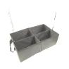 Buy cheap 420D Polyester Car Organizer Bag , Collapsible Car Storage Box 62*20*37 Cm from wholesalers