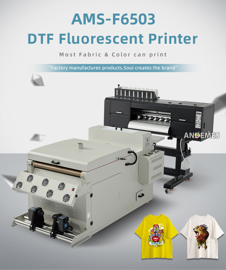 Multicolor DTF Printer 60cm PET Film Printer for All Fabrics Double 3200/47200 Head