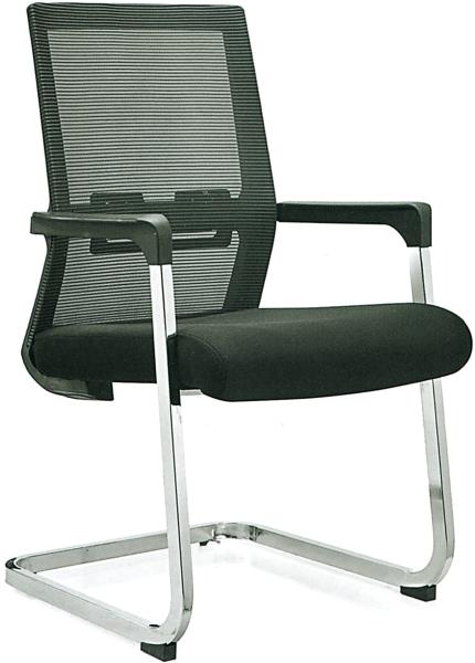 Buy cheap Stationary Black Mesh Office Chair No Wheels For Conference Room Customized from wholesalers
