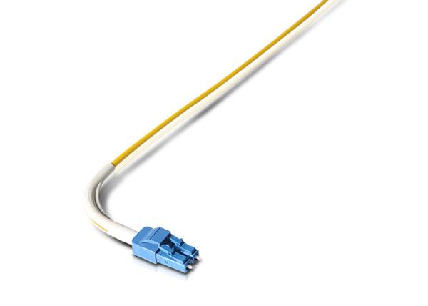 Buy cheap 90 Degree Bent Fiber Optic LC Connectors , Uniboot Patch Cord RoHS Approval from wholesalers