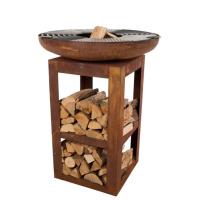 Buy cheap Modern Outdoor Kitchen BBQ Grill Corten Steel Barbecue Plancha Fire Bowl product