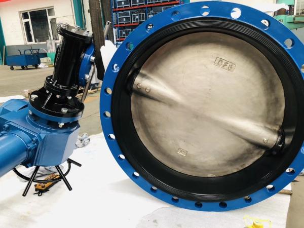 Buy cheap Bs Awwa Dn150 Flanged Soft Sealing Double Eccentric Flange Butterfly Valve from wholesalers