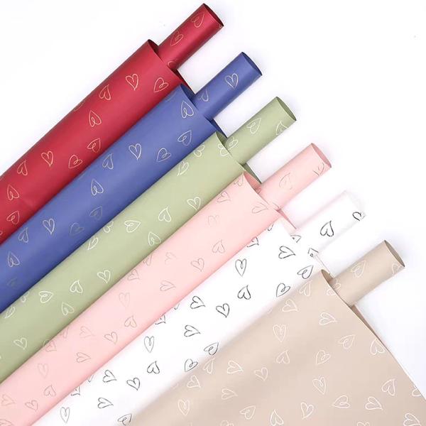 Lizhiran Sweetheart Waterproof Love Bouquet Wrapping Paper Must-Have for Flower