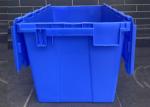 Impact Resistance Plastic Attached Lid Containers For Industrial
