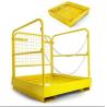 Buy cheap Extra Height Hanging Work Platform Forklift Basket Safety Cage Yellow Color from wholesalers