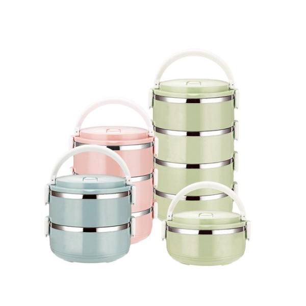 Buy cheap Layered Stainless Steel Thermal Tiffin Box thermal Insulated Food Container For Student from wholesalers