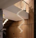 Modern minimalist staircase long LED hanging Chandelier Lighting (WH-NC-73)