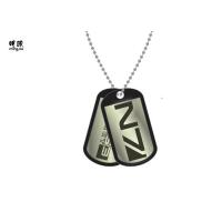 Buy cheap Personalized Metal Dog Tag Stainless Steel Printed Logo Black Color product