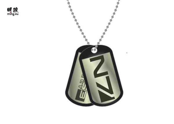 Buy cheap Personalized Metal Dog Tag Stainless Steel Printed Logo Black Color from wholesalers