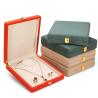 Buy cheap Green Microfiber Leather Jewelry Storage Box for Pearl Necklace 20*23*5cm Hanhong Custom from wholesalers