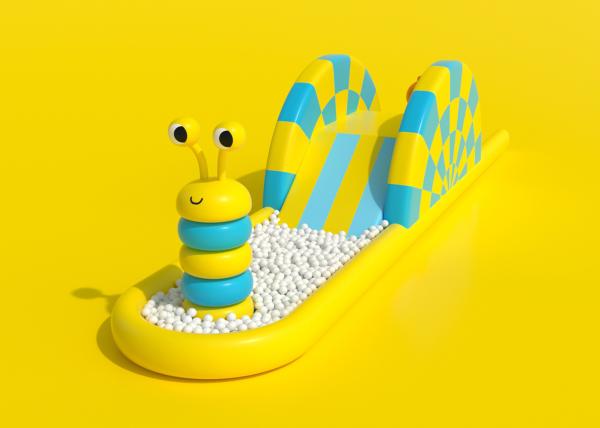 Buy cheap Caterpillar Design Outdoor Inflatable Park , Pvcinflatable Bounce House For Kids from wholesalers