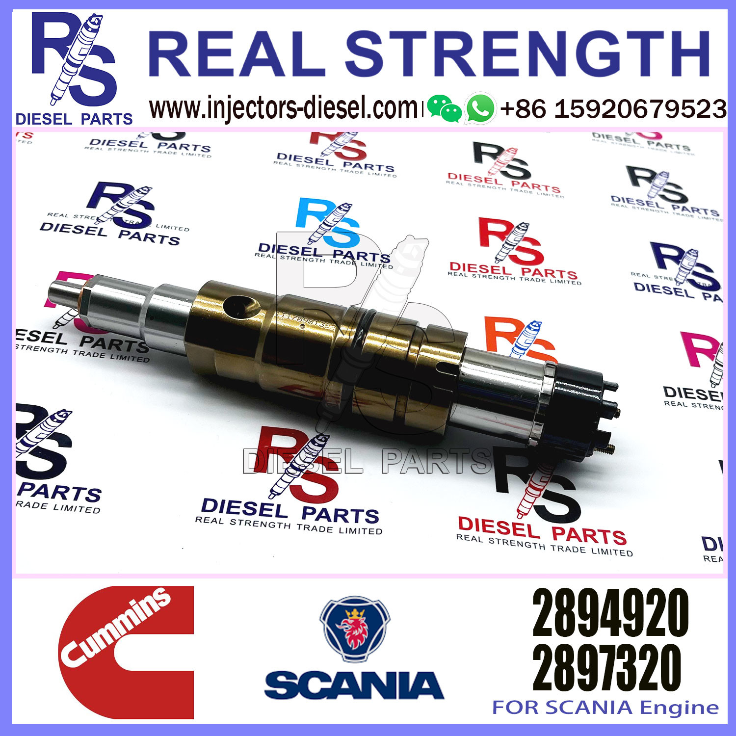 Common Rail Fuel Injector 2897320 2872405 2086663 2894920 For Diesel Engine