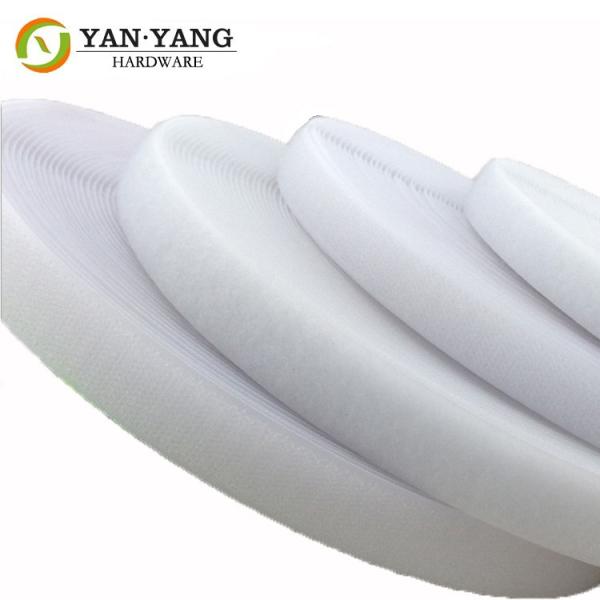 Buy cheap factory price best quality furniture polyester white hook and loop from wholesalers
