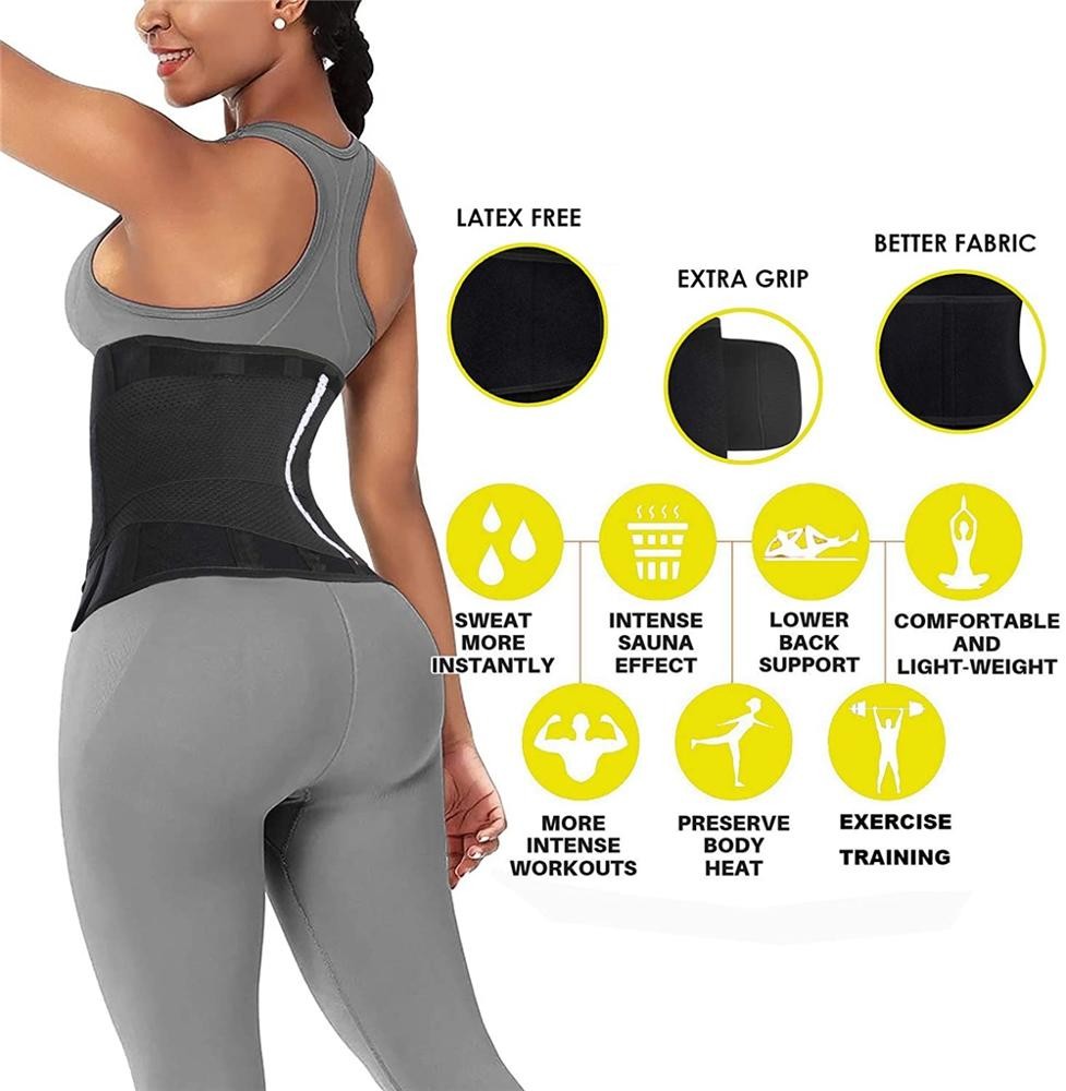 Detachable Latex Compression Waist Trainer with adjustable Velcro closure