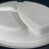 Buy cheap White 3 Compartment Bagasse Tray Original Color Dinner Sugarcane Bagasse Pulp 10 Inch Round Plates from wholesalers