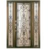 Buy cheap Wrought Iron Glass Front Door With Iron For Park Antirusting from wholesalers