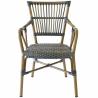 Buy cheap Anti Moth Aluminum Bistro Waterproof Wicker Rattan Dining Chairs from wholesalers