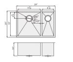 29 Inch Undermount Kitchen Sink Premium 304 Grade Stainless Steel Material