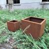 Buy cheap Drainage Hole Large Corten Bowl Planter Pots Modern Design For Garden from wholesalers