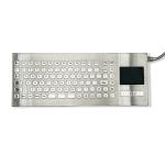 SUS304 Industrial Desktop Keyboard IP67 Stainless Steel Keyboard Violence Resist