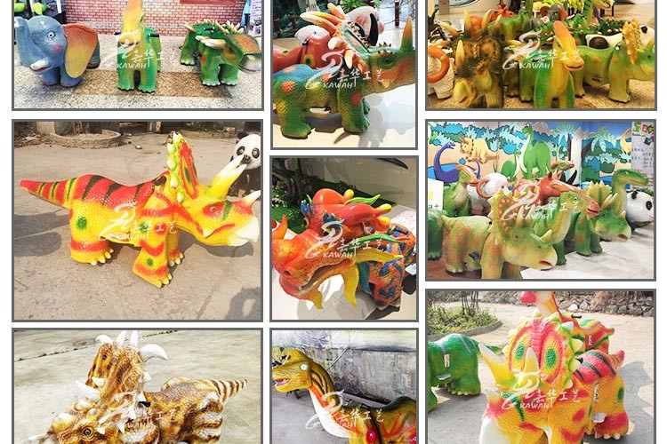 Customizable Ankylosaurus Dinosaur Battery Car For Children's Amusement Park