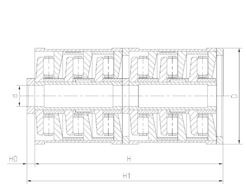 T4AR38150 38*150*214.5mm Multi-Stage cylindrical roller thrust bearings