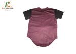 Buttons Opening Custom Team Sportswear Plain Red Baseball Jersey Shirts