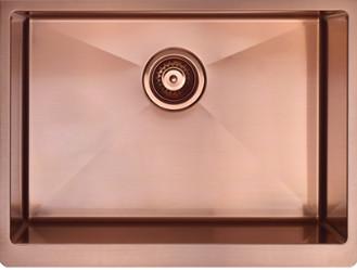 Buy cheap R10 / R15 PVD Rose Gold Apron Single Stainless Steel Sinks Undermount Installation Type from wholesalers
