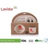 Buy cheap Animal Word Print Firm Bamboo Childrens Dinner Set Biodegradable For Indoor And Outdoor from wholesalers