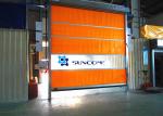Industrial Colorful PVC High Speed Roll Up Door Stronger Wind Bar In External