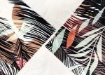 94% Polyester Bed Sheet Material Fashionable Microfiber Tropical Feather 260GSM