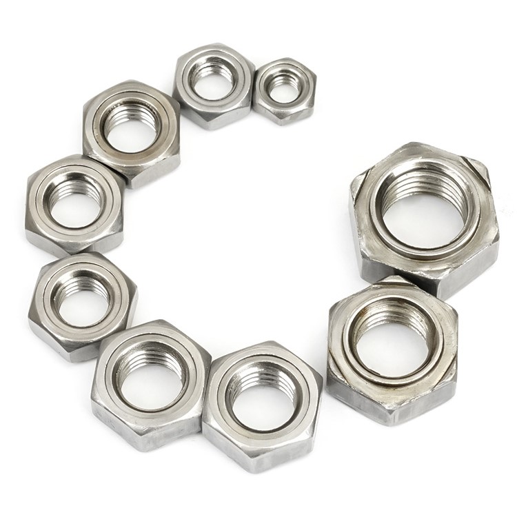 Automotive Industry Metric Measurement System 304 Stainless Steel Hexagonal Welded Nut
