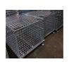 Buy cheap Galvanized Warehouse Storage Shelves Welded Steel Lockable Wire Mesh Pallet Cage from wholesalers