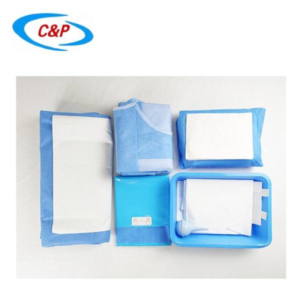 Buy cheap Blue Medical C Section Surgical Drape Pack Anti Static SMS Waterproof Fabric from wholesalers
