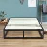 Buy cheap Customized King Metal Bed Frame Wrought Iron Bed Frame With Wooden Slats from wholesalers