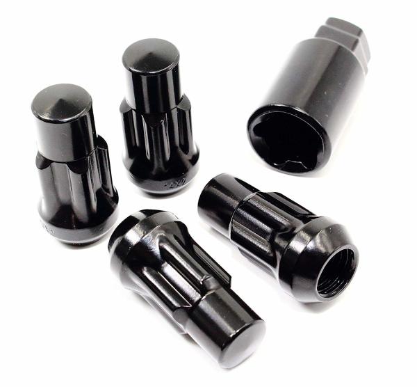 Buy cheap Black Car Wheel Nuts Acorn Bulge Tuner Socket Style 1.75 Inch from wholesalers